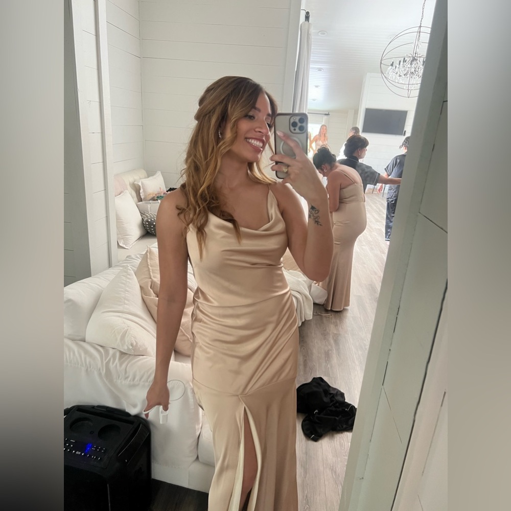 Champagne Bridesmaid Dress